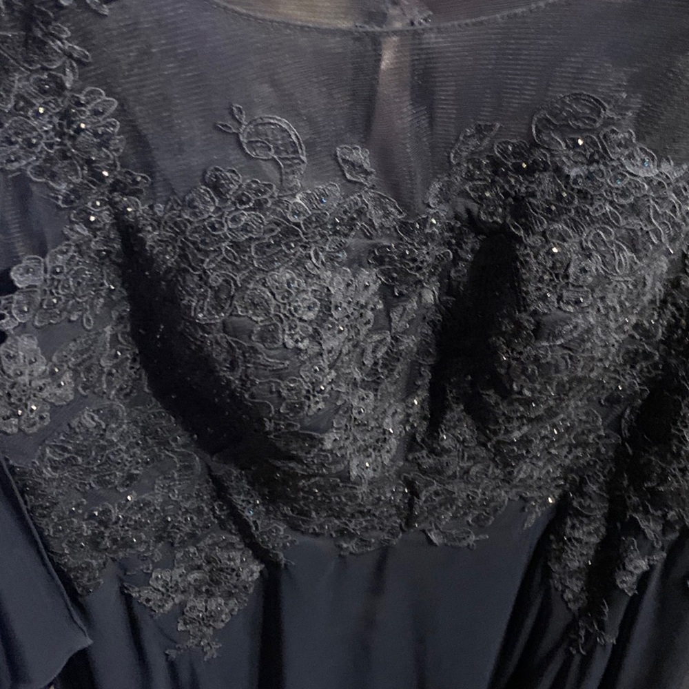 Navy blue formal special occasion dress